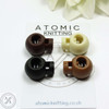 4 'Latte Mix' MIX Stitch Locker Cord Stop Cable Lock for Circular Knitting Needle up to 5.5mm | Atomic Knitting
