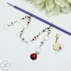 Row Counter - Ladybird & Daisy 99 Row Chain Counter for Knitting- SIZE 4mm OR 7mm | Atomic Knitting