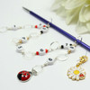 Row Counter - Ladybird & Daisy 99 Row Chain Counter for Knitting- SIZE 4mm OR 7mm | Atomic Knitting