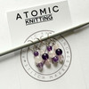 Amethyst & Rose Quartz Stitch Marker Set of 4