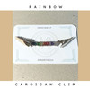 Rainbow Cardigan Shawl Clip Pin Fastener UK