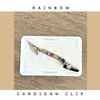 Rainbow Cardigan Shawl Clip Pin Fastener UK
