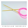 1 x 100cm Circular Knitting Needle with flexible colour cord | UK Sizes | Choose Size