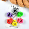 6 'Little Rainbow' MIX 5.5mm Stitch Locker Cord Stop for Circular Knitting Needles | Atomic Knitting
