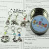 Zoo Animals Set of 6 Stitch Markers and tin | Make Your Mark