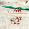 Really Red Jewel Stitch Markers