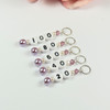 Lilac Pearl  Cast On Numbered Counting Knitting Stitch Markers