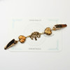 Golden Tree & Champagne Maple Leaf Sweater Cardigan Shawl Clip Pin Fastener UK