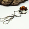 Fire Tiger Magnetic Portuguese Knitting Pin with double detachable hooks