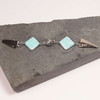 Art Deco Style White Aqua Sweater Cardigan Shawl Clip Pin Fastener UK