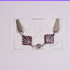 Art Deco Style Amethyst & Silver Sweater Cardigan Shawl Clip Pin Fastener UK