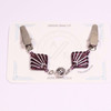 Art Deco Style Amethyst & Silver Sweater Cardigan Shawl Clip Pin Fastener UK
