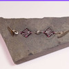 Art Deco Style Amethyst & Silver Sweater Cardigan Shawl Clip Pin Fastener UK