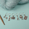 Silver City Break Crochet Knitting Stitch Markers - Set of 6