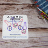 Pink & Purple Instructional Stitch Markers - ssk & k2tog - set of 4