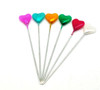 Multicolour Heart Long Pin Wheel - 30 x 5.5cm pins