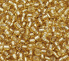 Seed Beads 6/0 - Gold colour with foil lining - 10g
