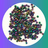 Seed Beads 6/0 - Irridescent Purple Green Blue colour with foil lining - 10g