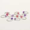 Jewel Ring Stitch Markers - Fairy Garden - Pack of 10