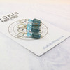 Tulip and Crystal - Deep Aqua - Crochet Knitting Stitch Marker Set - MYM Set of 4