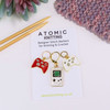 NEW! Gamers Set of Crochet Knitting Stitch Marker Set - MYM Set of 3 | Atomic Knitting