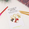 NEW! Squirrel, Toadstool, Bee Set of Crochet Knitting Stitch Marker Set - MYM Set of 3 | Atomic Knitting