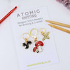 NEW! Squirrel, Toadstool, Bee Set of Crochet Knitting Stitch Marker Set - MYM Set of 3 | Atomic Knitting