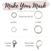 Metallics Maple Leaf Knitting Crochet Stitch Markers- set of 5