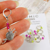New! Pink & Lime Dual Increase & Decrease Stitch Markers with Clip On Removable Progress Marker - Set of 11