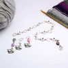 NEW! Row Counter - Love My Cat Numbered 99 Chain Row Counter for Knitting Plus 2 Stitch Markers - SIZE 4mm OR 7mm