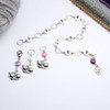 NEW! Row Counter - Love My Cat Numbered 99 Chain Row Counter for Knitting Plus 2 Stitch Markers - SIZE 4mm OR 7mm
