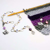 NEW! Row Counter - Love My Cat Numbered 99 Chain Row Counter for Knitting Plus 2 Stitch Markers - SIZE 4mm OR 7mm
