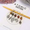 NEW! Metallic Lustre Leaf Stitch Marker Set of 5 - MYM