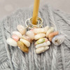 New! Peruvian Opal Gemstone Chip Stitch Markers - Crochet Option Available - MYM set of 4
