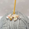 New! Peruvian Opal Gemstone Chip Stitch Markers - Crochet Option Available - MYM set of 4