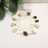 New! Mixed Gemstone Chip Stitch Markers - Set of 10 - Removable Option Available