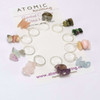 New! Mixed Gemstone Chip Stitch Markers - Set of 10 - Removable Option Available