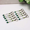 NEW! Emerald & Pearl Numbered Counting Stitch Markers 10-100 (set of 10)