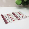 NEW! Light Purple & Pearl Numbered Counting Stitch Markers 10-100 (set of 10)