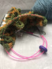 New! Neon Orange, Neon Green & Bright Yellow Mix Stitch Keeper Holder Cords & 4 Knitting Stitch Stoppers for needles up to ~ 4mm