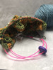 New! Neon Orange, Neon Green & Bright Yellow Mix Stitch Keeper Holder Cords & 4 Knitting Stitch Stoppers for needles up to ~ 4mm