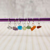 Chakra Stitch Markers - Knitting & Crochet Options Available - MYM set of 7 | Gemstone Chip
