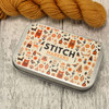 NEW! Stitch Marker Storage Tin - Scandi Animals | Deep Hinged Small Rectangular Aluminium Tin