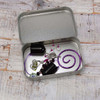 NEW! Stitch Marker Storage Tin - Scandi Animals | Deep Hinged Small Rectangular Aluminium Tin