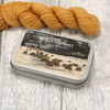 NEW! Stitch Marker Storage Tin - Welsh Sheep | Deep Hinged Small Rectangular Aluminium Tin
