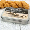 NEW! Stitch Marker Storage Tin - Welsh Sheep | Deep Hinged Small Rectangular Aluminium Tin