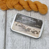 NEW! Stitch Marker Storage Tin - Welsh Sheep | Deep Hinged Small Rectangular Aluminium Tin