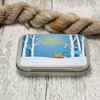 NEW! Stitch Marker Storage Tin - Forest Fox | Deep Hinged Small Rectangular Aluminium Tin