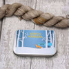 NEW! Stitch Marker Storage Tin - Forest Fox | Deep Hinged Small Rectangular Aluminium Tin
