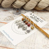 NEW! Lustre Leaf Stitch Markers - Crochet Option Available - MYM set of 5
